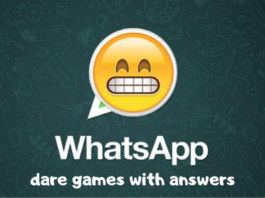 WhatsApp dare games with answers