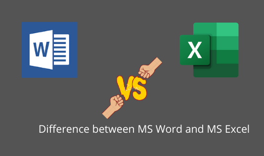 Difference between MS Word and MS Excel